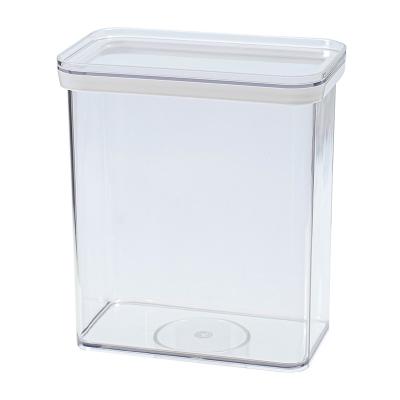 China 2020 Hot Selling Freshness Preservation 2.4L Food Container Transparent Airtight Plastic Storage Box for sale