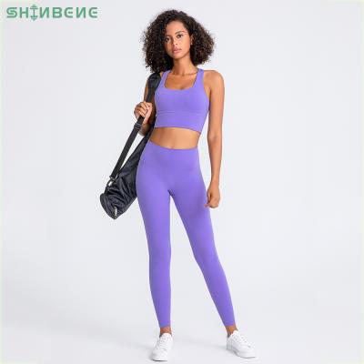 China SHINBENE 32 Breathable Colors Multi Color Sport Suits Exercise Equipments For Women Gym Fitness Sets 2 Pieces Yoga Pants Sets for sale