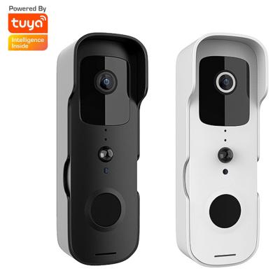 China Tuya Smart WIFI Doorbell Visual Smart Home PIR Security Camera SmartLife APP Wireless Works with Alexa Google Assistant T30 for sale