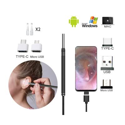 China MM Mini Camera Ear Picker Cleaning Endoscope Spoon 5 Ear Cleaner Visual Wax Removal Ear Mouth Nose Otoscope Support Android PC CY033 for sale