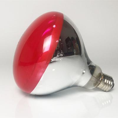 China Poultry farming R125 e27 red light therapy heat infrared bulb 100W-275W 220V for sale