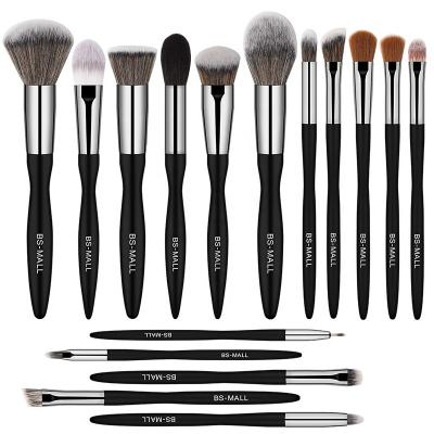 China Home.Hotel.salon 16 Piece Makeup Brushes Private Label Wooden Handle Cosmetic Make Up Brush OEM Available Makeup Brush Set for sale