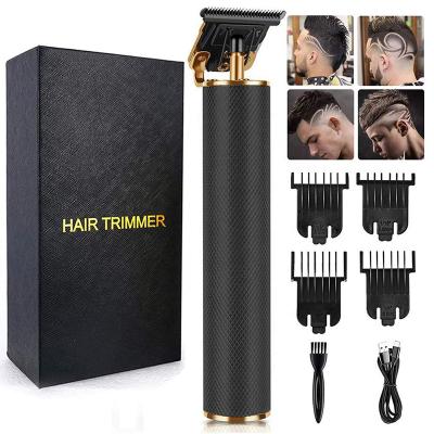 China Black Triple Blade Hair Trimmers Machine Hair Cutting Rechargeable Wireless Charger Professional Electric Hair Trimmers For Men for sale