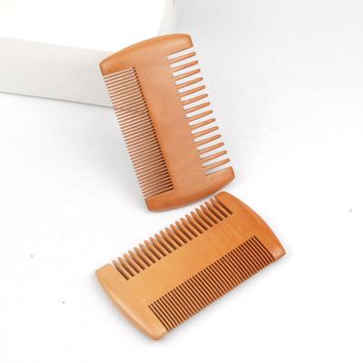 China Wholesale Custom Waterproof Anti Static Mens Beard Pocket Comb Pocket Beard Grooming Kit Wood Wide Tooth Beard Comb for sale