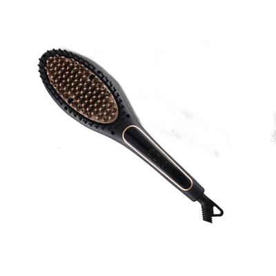 China Safety Professional Electric Hair Straightener Brush Fast Heating Comb for sale