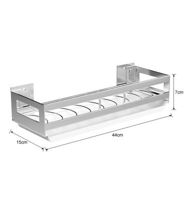 China Wall Mounted Viable No Drill Stainless Steel Bowl Rack Dish Rack Set Organizer For Kitchen for sale