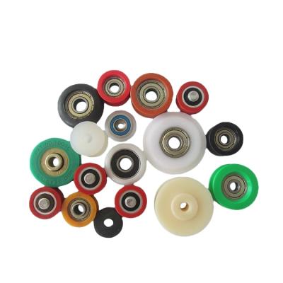 China Applicable to door OEM service standard or non-standard pulley drawer hard plastic rollers for sale