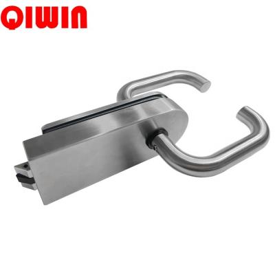 China High quality modern keyless interior aluminum alloy panel office/home push-pull glass door lock for sale