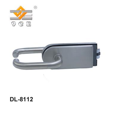 China Modern Office Door Lock Door Lock Aluminum Glass Latch With D Shape Handles for sale