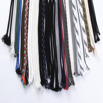 China Wholesale Custom Sustainable Custom Draw Rope Polyester Double Braid Rope Polyester Rope For Hoodie Garment for sale