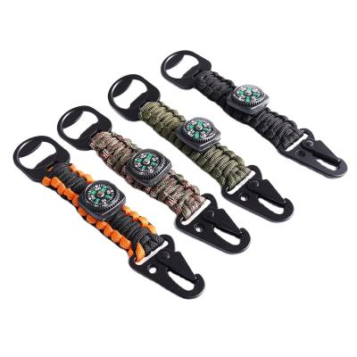 China Hot Sale Wholesale Lightweight Camping Kit 5 Parachute Cord Bracelet Nylon Rope Survival Bracelet 5 In 1 Outer for sale