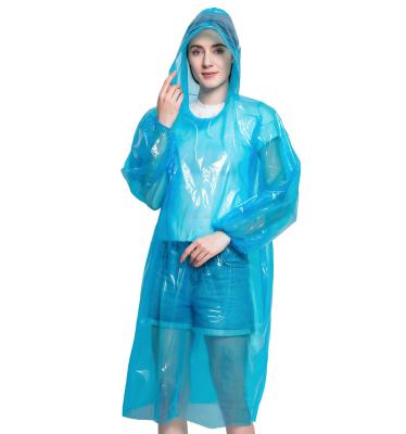 China Waterproof Disposable PE Recycling Cheap Camping Outdoor Emergency Raincoat Portable Ball for sale