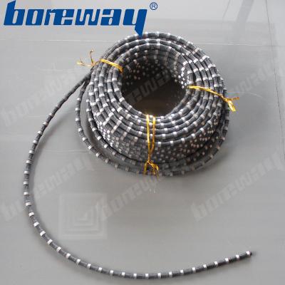 China Rubber type diamond stone cord saw parts for cutting granite rocks with high quality and nice price for sale