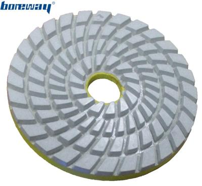 China For Stone Concrete 4inch 100mm Wet Set Of 7 Step Edge Polishing Pads , Diamond Polishing Pads for sale