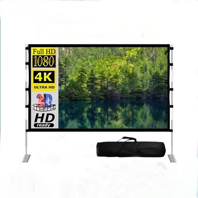 China Desktop Outdoor Projector Screen 100-120 Inch HD Abient Light Abient Rejection Home Portable Screen Cloth for sale