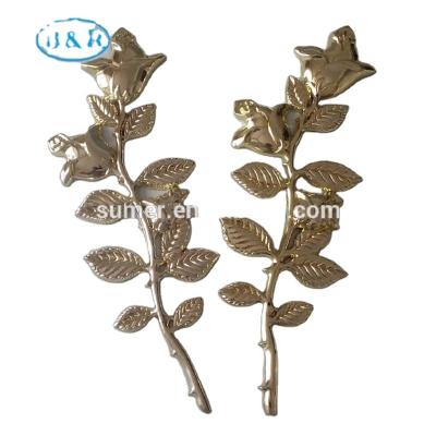 China European Style DP001 Plastic Rose Gold Color For Funeral Coffin Accessories Coffin Decoration Flower Of Coffin Lid Decoration for sale