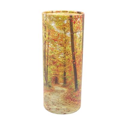 China European Free Sample PU02 Style Paper Cremation Urn Pet Biodegradable Ashes Urn Funeral Urns for sale