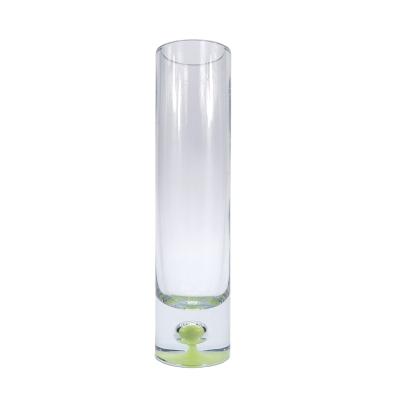 China China Manufacturer Traditional Banquets Zj 143 Transparent Glass Wall Led Vase Table Lamp Light for sale