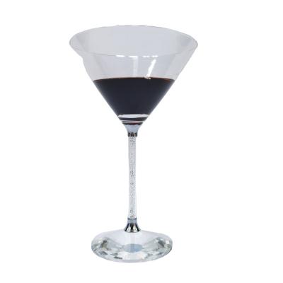 China Durable High-end Special Sparkle Crystal Fashion Style Cocktail Glass Cup For Weddings Bar Bar Party for sale