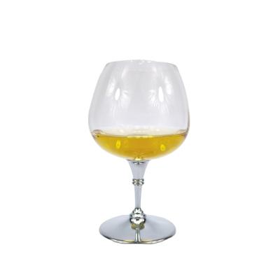 China 410ML Modern Creative Viable Huge Capacity Short Stem Glass Brandy Bottle Dwarf Cup Crystal Brandy Glass for sale