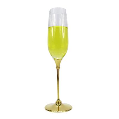 China New Design Viable Big Champagne Glass Cheap Gold Rimmed Champagne Glasses Insulated Champagne Glass for sale