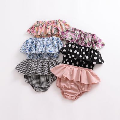 China Wholesale Breathable 100% Cotton Newborn Baby Shorts Ruffles Baby Blanket Shorts Baby Flower Shorts for sale