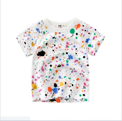 China Viable Kids 2019 Summer Wholesale Baby Printed T Shirt For Boys 2-7Y Kids Wear Soft Cotton T Shirt for sale