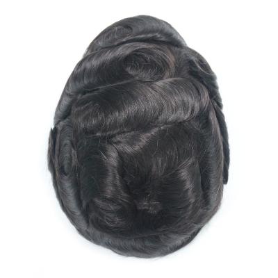 China Easy Wearing 6 Inch Hair All Swiss Lace Hair Replacement Systems for sale