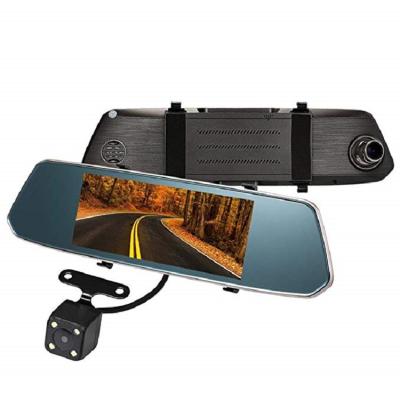 China Dual lens 7 inch car dvr dash cam GPS navigation rear view mirror 1080p car dash camera radar detector for sale