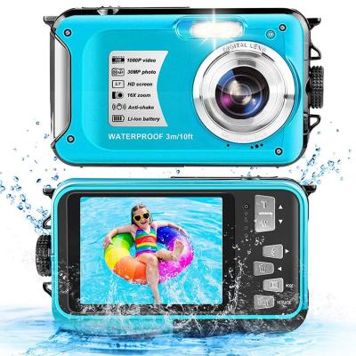 China Recording Function 3 Meters 20MP FHD Sports Waterproof Action Camera With Blue LED Sports Diving Cam for sale