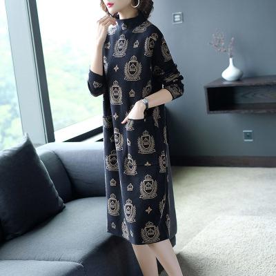 China Famous Designer Breathable Luxury Women's Brand Plus Size Women's Sweaters Loose Knit Luxury Oversized Prom Dresses 2021 for sale