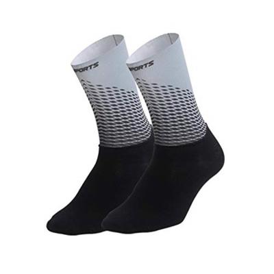 China Wholesale Cheap Antibacterial Custom Print Color Compression Sport Running Professional Cycling Socks for sale