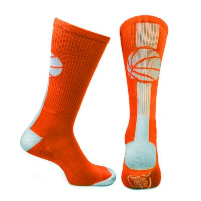 China Anti-Slip Mens Basketball Socks Antibacterial Sweat-absorbent In Tube Sports Athletic Socks for sale