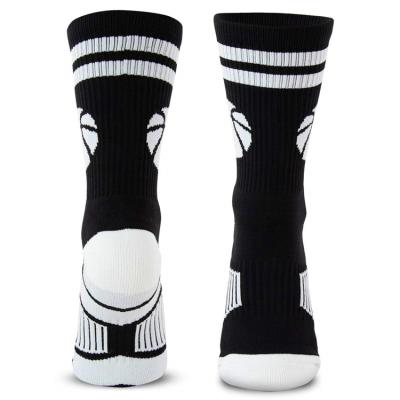 China Crew Compression Antibacterial Breathable Basketball Socks Custom Logo Outdoor Sport Socks for sale