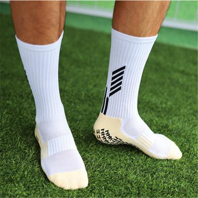 China Wholesale Custom Anti Slip Football Socks Antibacterial Elite Soccer Socks 100% Nylon Cotton Mens Sports Crew Socks for sale