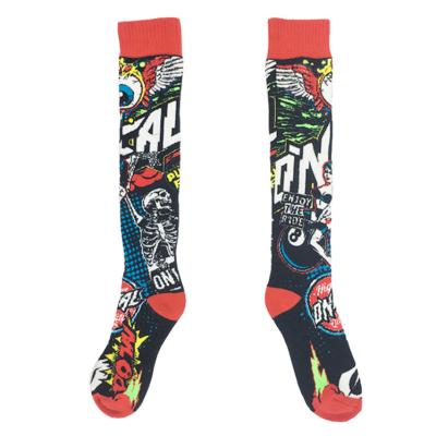 China Wholesale Breathable Colorful Custom Print Colorful 20-30mmhg Custom Logo Sport Compression Socks For Women for sale