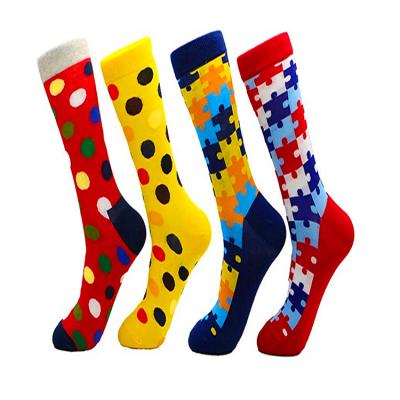 China Antibacterial Custom Happy Crazy Socks Making Sock Funny Dress Sock for sale