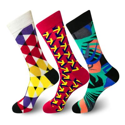 China Fashion Unisex Happy Sock Cotton Crew Antibacterial Personalized Breathable Soft Sock for sale