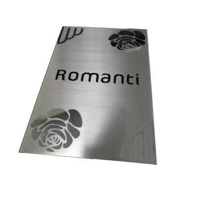 China Buildings Wholesale Custom Stainless Steel Border Etched Design for sale