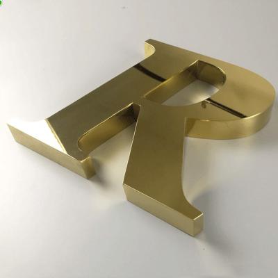 China Custom 3D Buildings Metal Logo Number Signs Laser Cut Letters for sale