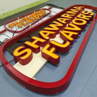 China Buildings Waterproof Channel Lighting Letter Acrylic Led Signage for sale