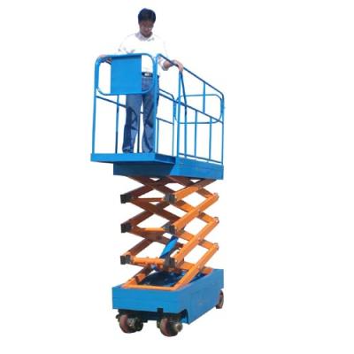 China Hotels Mobile Automatic Battery Self Propelled Scissor Lift Platform 6-14m Height for sale