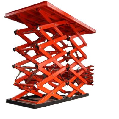 China Building Material Shops Large Load Cargo Lift Hydraulic Scissor Lift Platforms Designed By Customer Requirement for sale