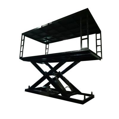 China Building Material Shops Hydraulic Scissor Car Lift Platform Use For Car Parking And Storage for sale