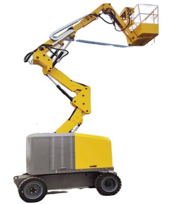 China Construction material shops crawler type boom lift use for aerial work cherry picker with 360 degree rotation 10-20m for sale