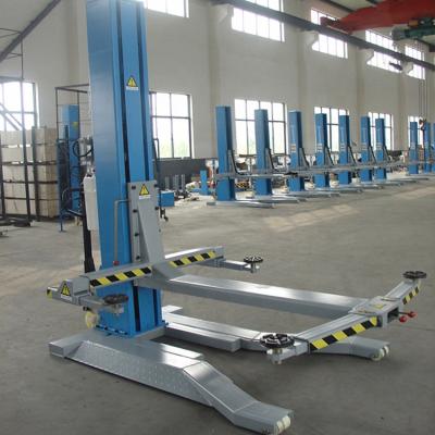 China Repair 2.5T Auto Movable Single Post Car Lift With Lock Release 2500kgs One Electric Post Car Lift for sale