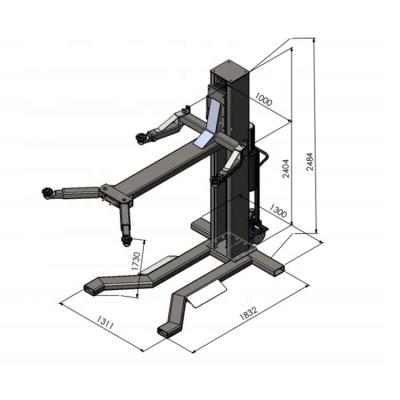 China auto repair 1 post car lift with good quality and low price for car repair made in china for sale