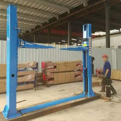 China Auto Repair Model SP-C4000 4 Tons Red Blue White Dark Blue Floor Plate 2 Post Car Lift Dark Blue Can Be Choose for sale