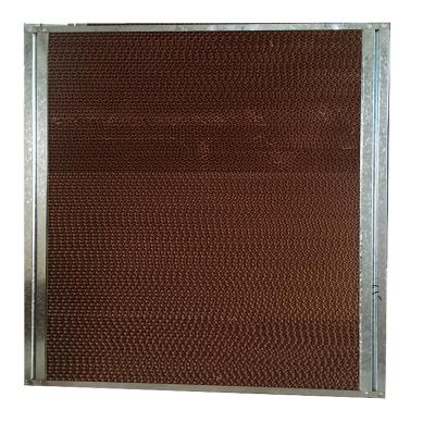 China Customized Honeycomb Waterfed Cooling Pad by Farms China Poultry Farm Greenhouse Water Curtain Supplier for sale