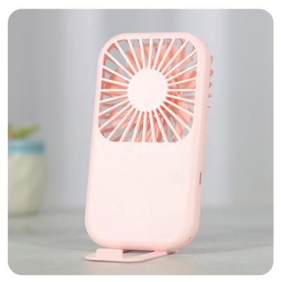 China Hot Selling Portable Mini Rechargeableportable Air Cooling Hand Held Fan with Mobile Phone Stents for sale